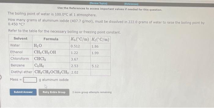  Use the References to access important values if needed for this