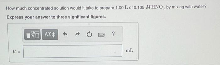 KCV 14.5, IWE 14.3. Nitric acid is usually purchased in a concentrated
