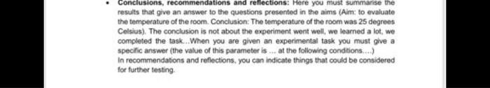i only wrote conclusion so add on it . Conclusion: The experiment