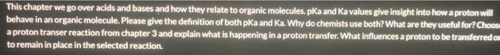 help please This chapter we go over acids and bases and how