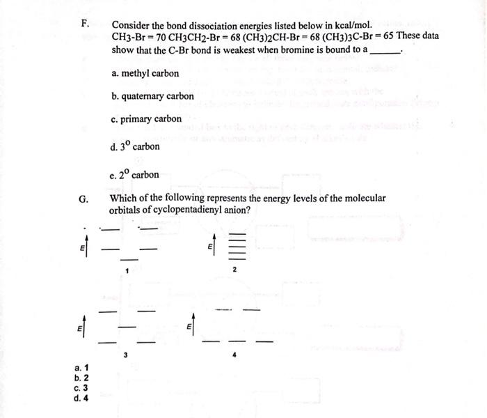 case, there is only one correct answer A. Which alkene would be