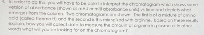 as MAU or milli absorbance units) vs time and depicts what emerges