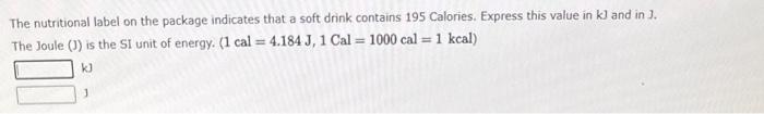 Please help!!! The nutritional label on the package indicates that a soft