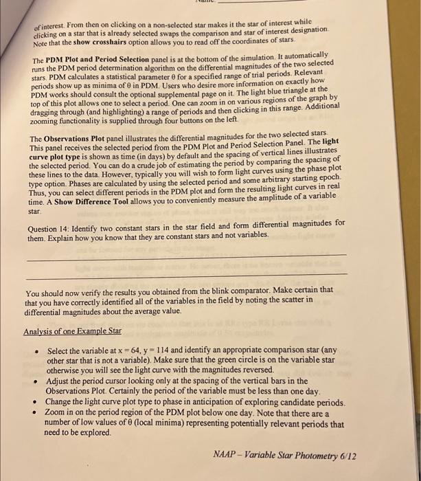 is 12 Question 4: A star is being observed with an 8