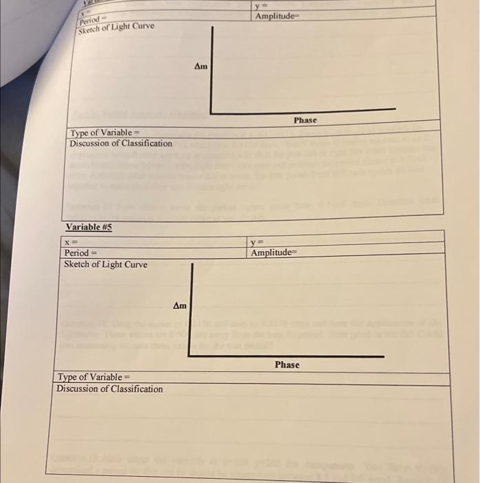 if the exposure time were 25 seconds? Explain your reasoning. Question 5: