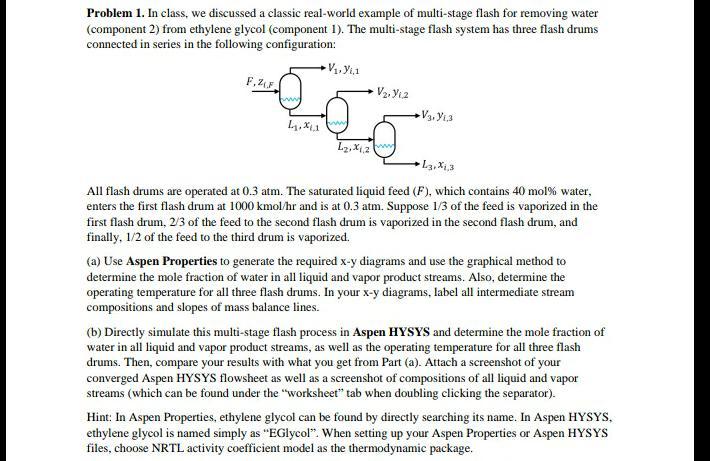 Problem 1. In class, we discussed a classic real-world example of