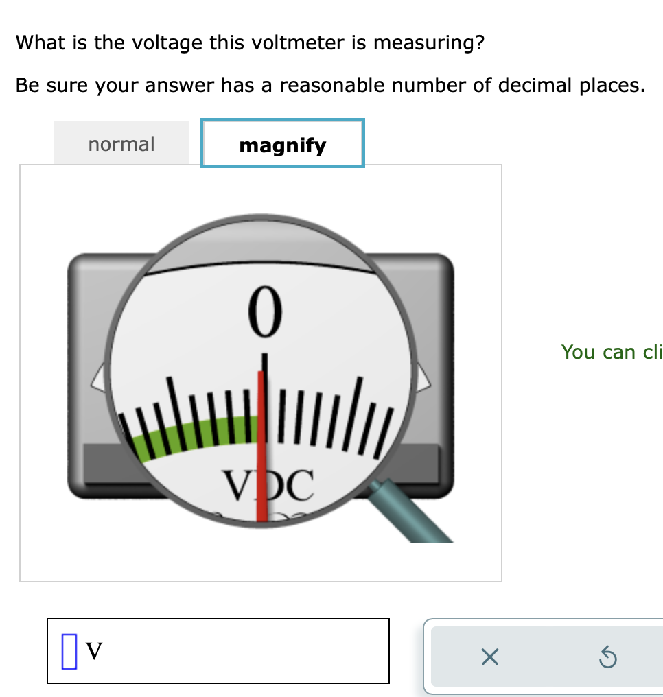 answer has a reasonable number of decimal places. What is the voltage