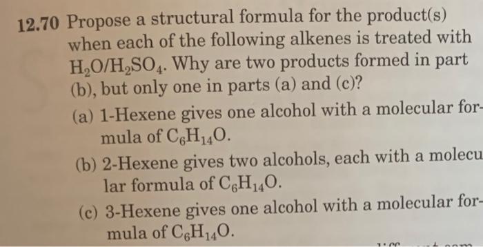 (a) Butane (b) 2-Butanol (c) 2-Bromobutane (d) 1,2-Dibromobutane 12.66 Write line-angle formulas