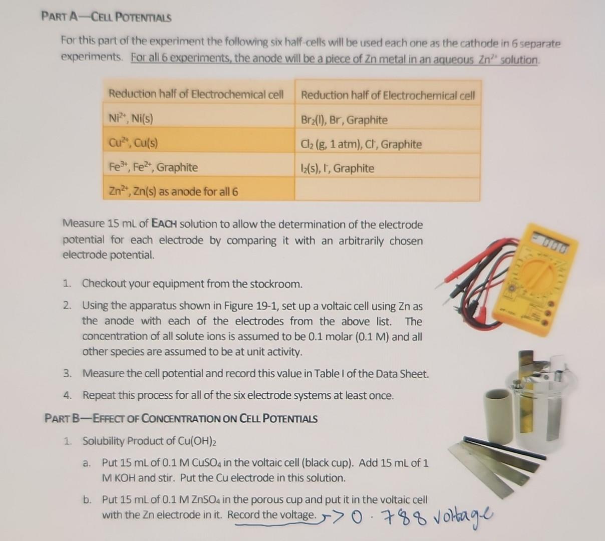 help with blank questions please PART A - CEU POTENTIALS For