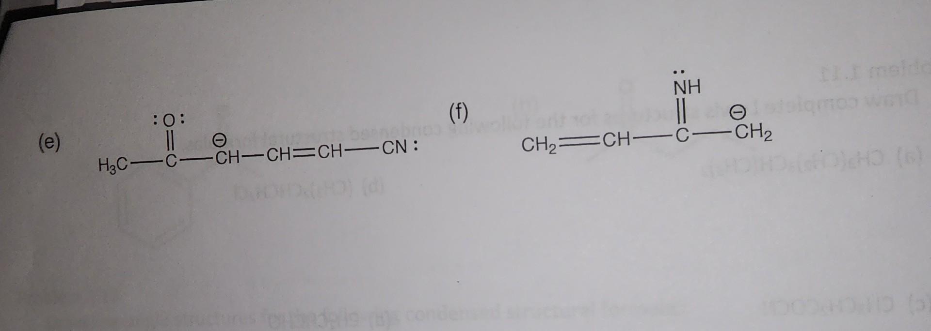 molecules and ions. (a) (b) (c) (d) (f) (e)