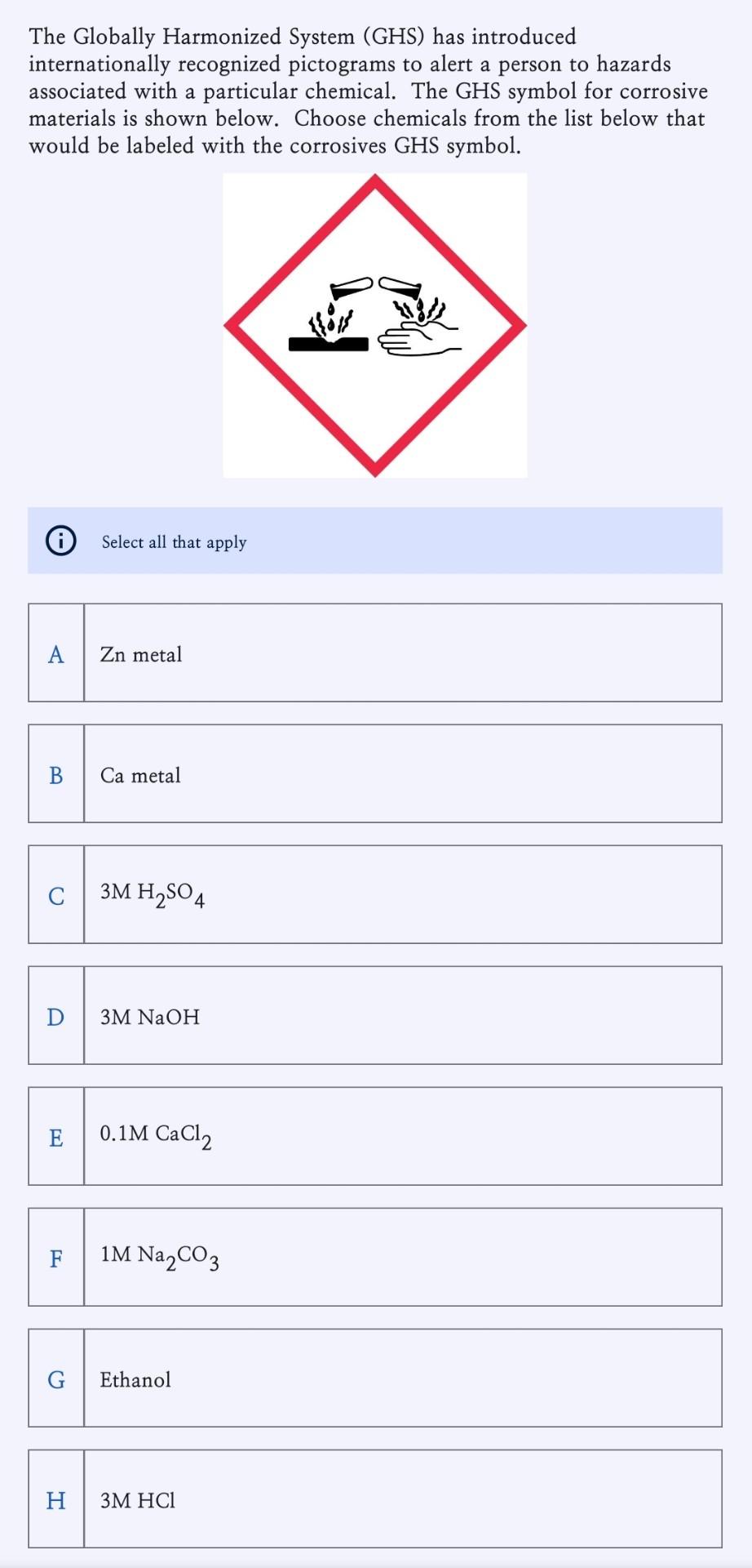 The Globally Harmonized System (GHS) has introduced internationally recognized pictograms to