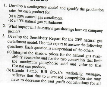 Coastal States Chemicals and Fertilizers In December 2005, Bill Stock, general manager