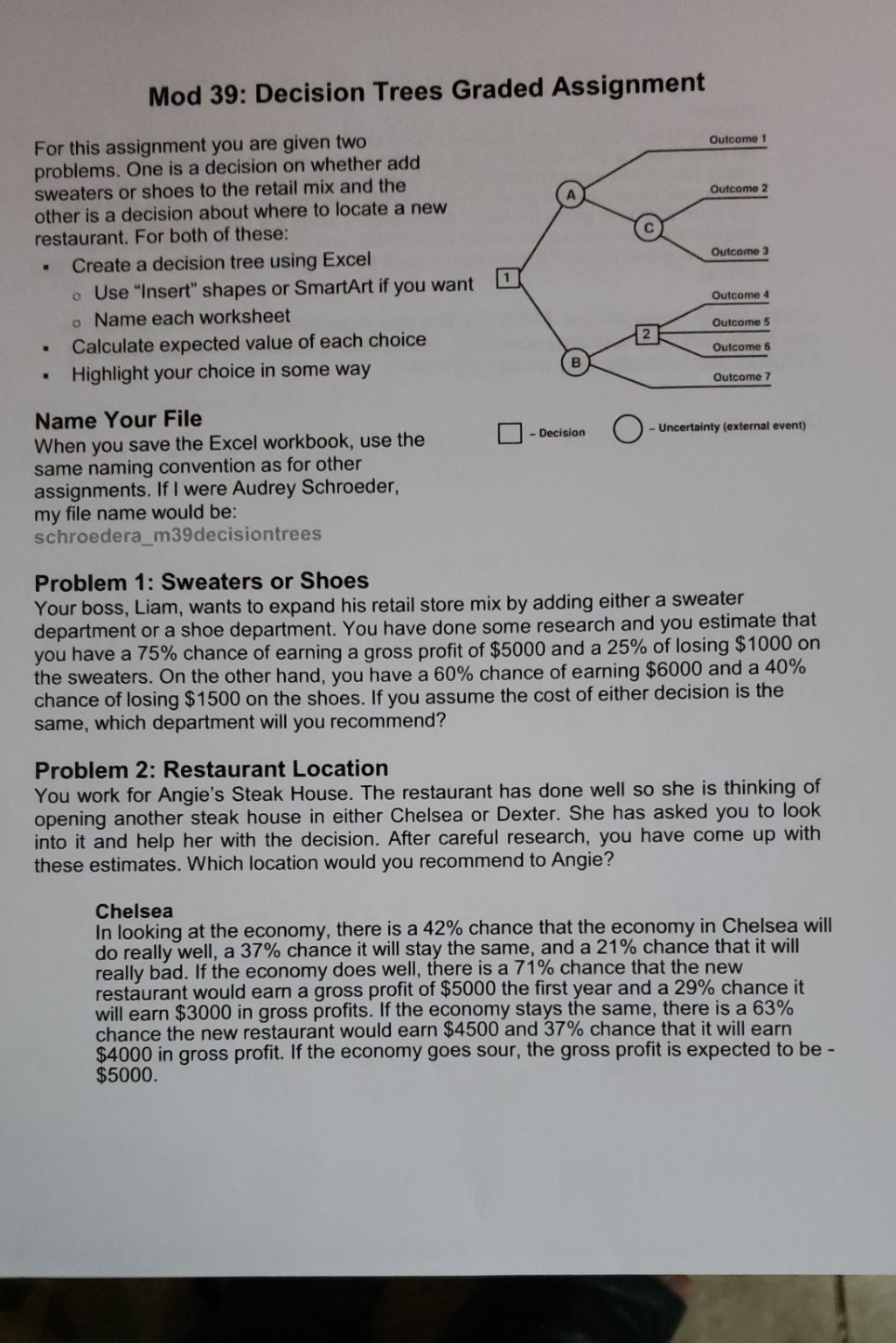 can anyone help walk me through this assignment please and thank you.