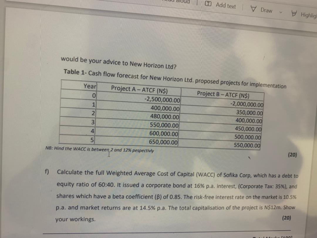 Add text Draw V would be your advice to New Horizon