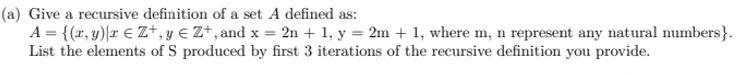 please answer this question within 1 hour. Subject : Discrete Mathematics chapter