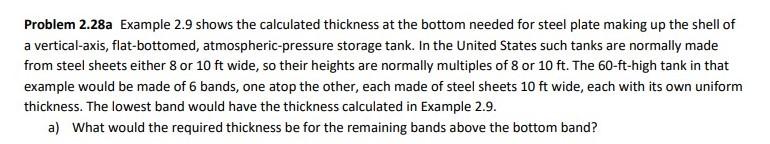 Just answer problem 2.28 a I just attached the example for ref.