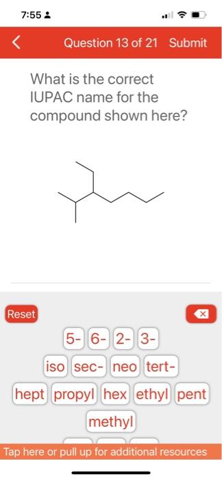 the compound shown here? What is the correct IUPAC name for the
