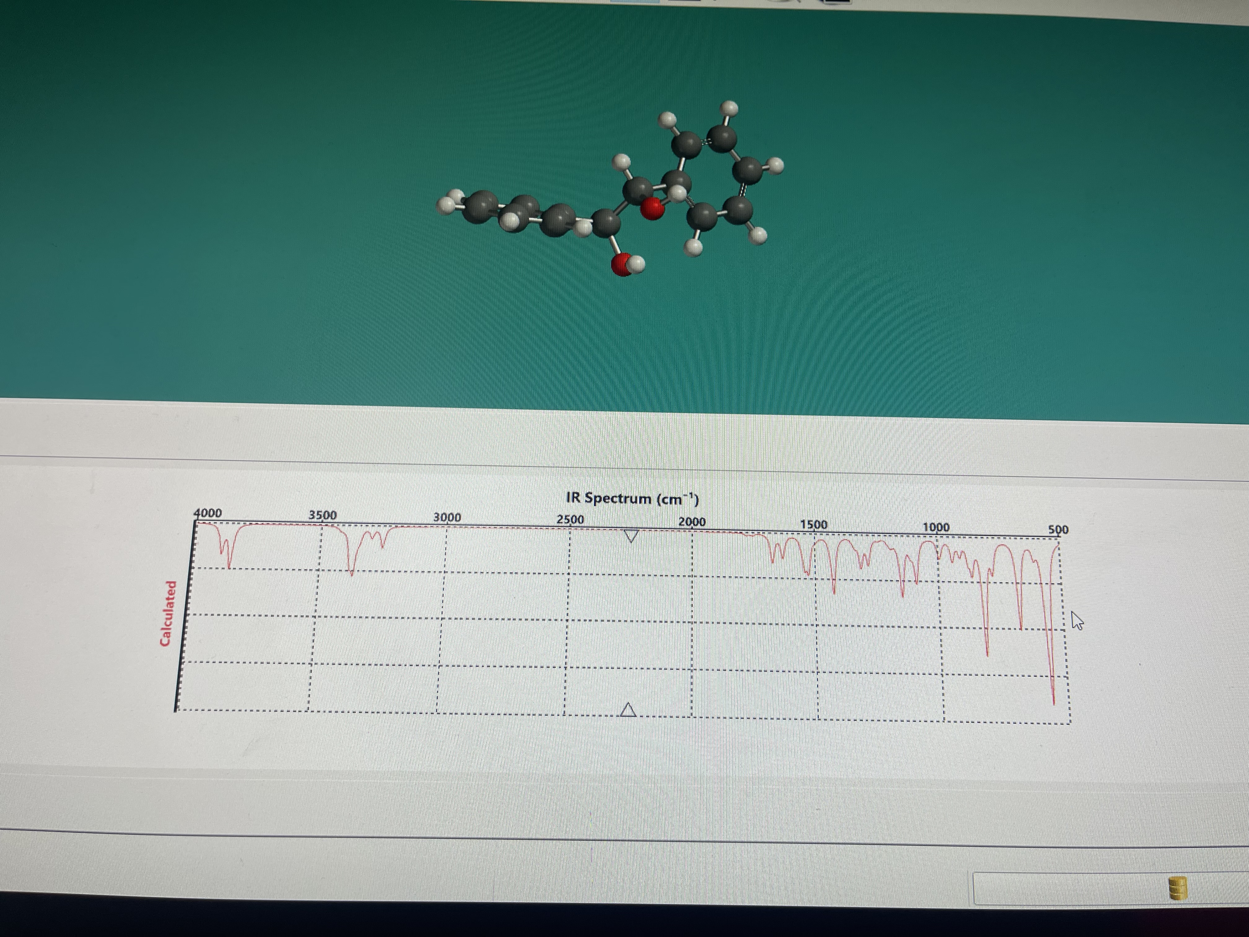  the molecule is hydrobenzene. list all the function groups shown on