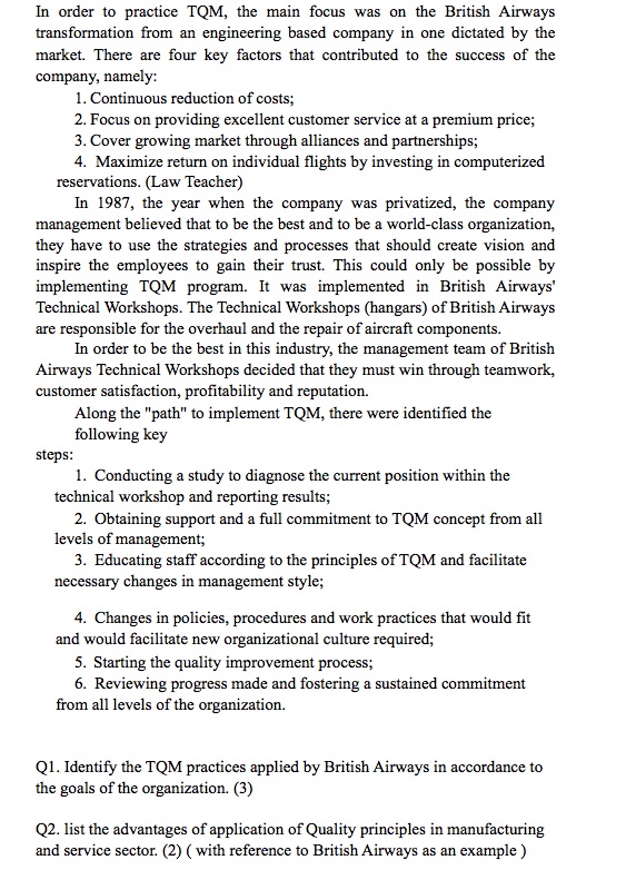  In order to practice TOM, the main focus was on the