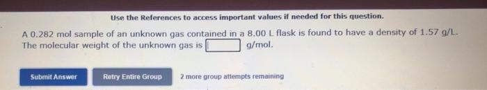  Use the References to access important values if needed for this