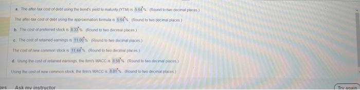 stock equity (retained earnings, new common stock, or both). The firm's tax