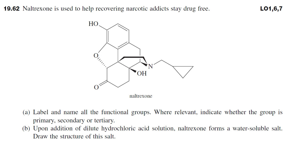  19.62 Naltrexone is used to help recovering narcotic addicts stay drug