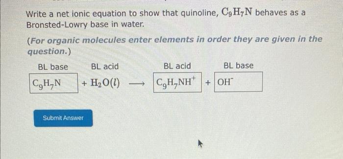 for the conjugate acid of ClOis 1. The formula for the conjugate