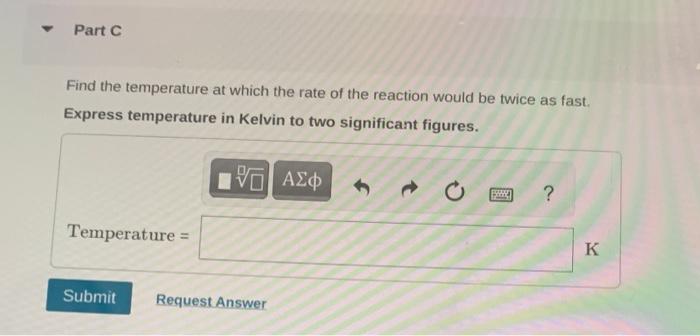 Find the value of the specific rate constant at 730K. Express specific
