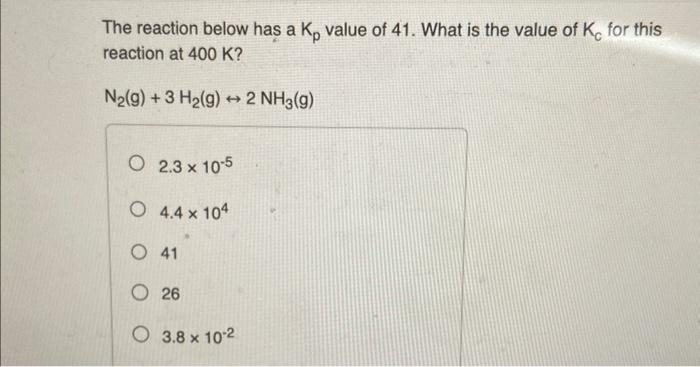 the following equation in relating Kc to Kp ? 2Li(s)+2H2O(l)2LiOH(aq)+H2(g) 2 2