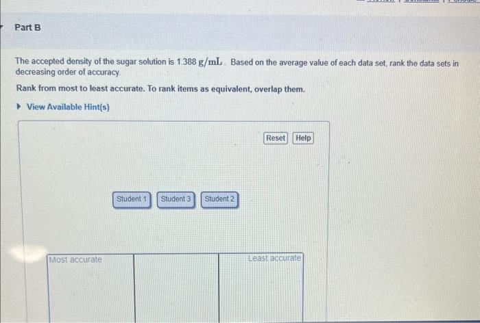 items as equivalent, overlap them. In a laboratory experiment, the density of
