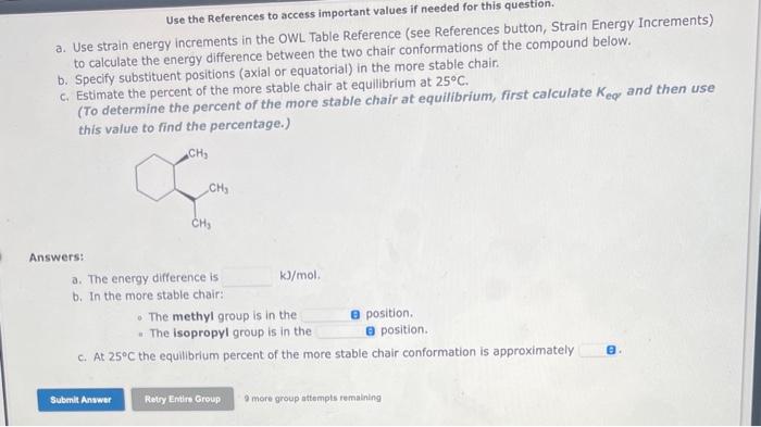  please help with solving. Use the References to access important values