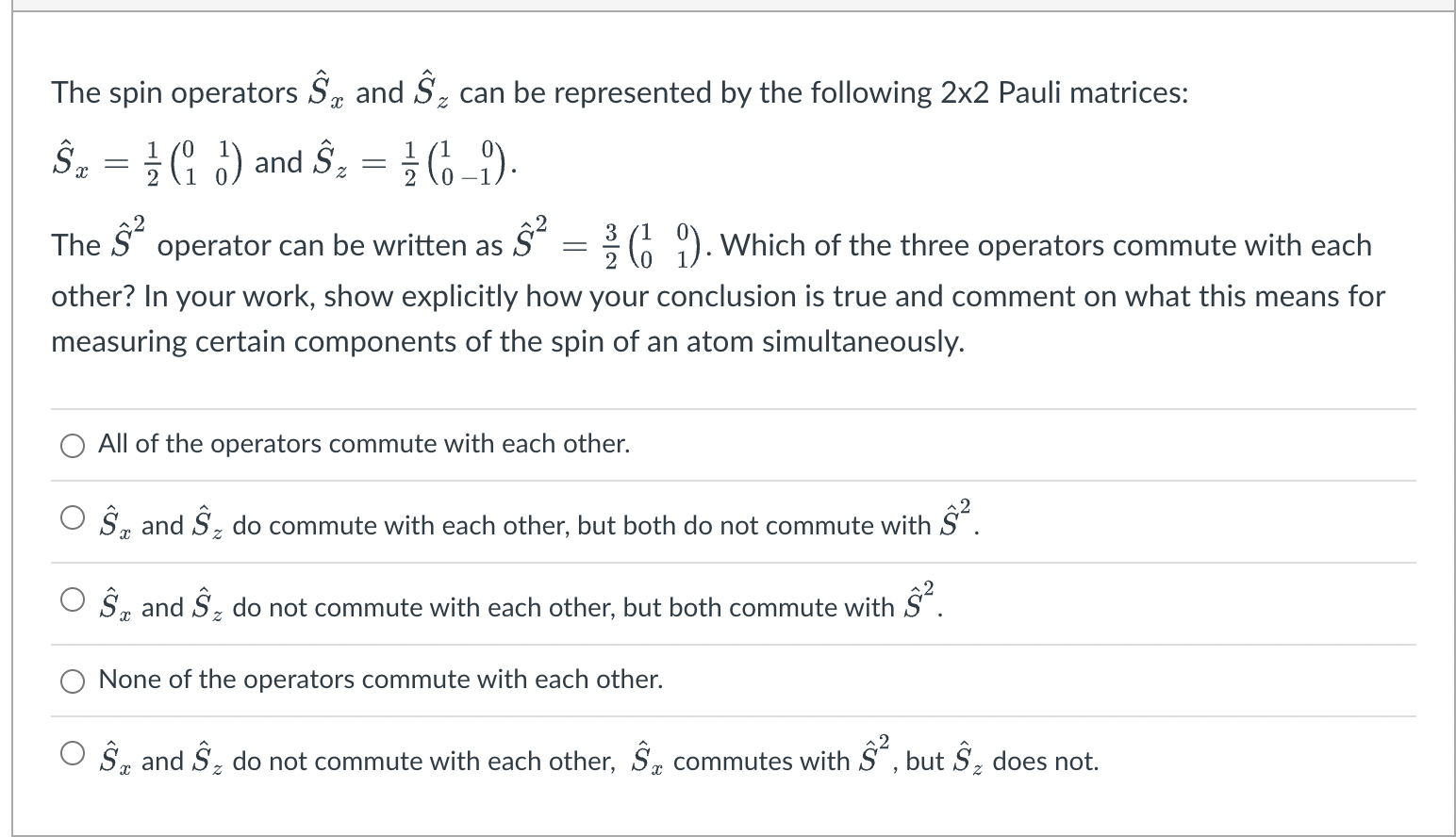 - 1 2 0 2 2 1 The spin operators x