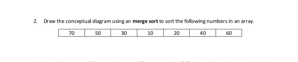  Please answer this question 2. Draw the conceptual diagram using an