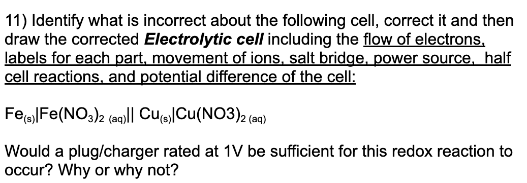 to assign Oxidation numbers to each atom (Show your work). MnO4+C2O42Mn2++CO2 11)