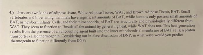 please help with #4. in class, we talked about how DNP is