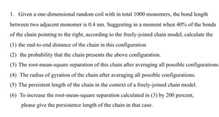  please answer 4,5,6 using formula and calculations 1. Given a one-dimensional