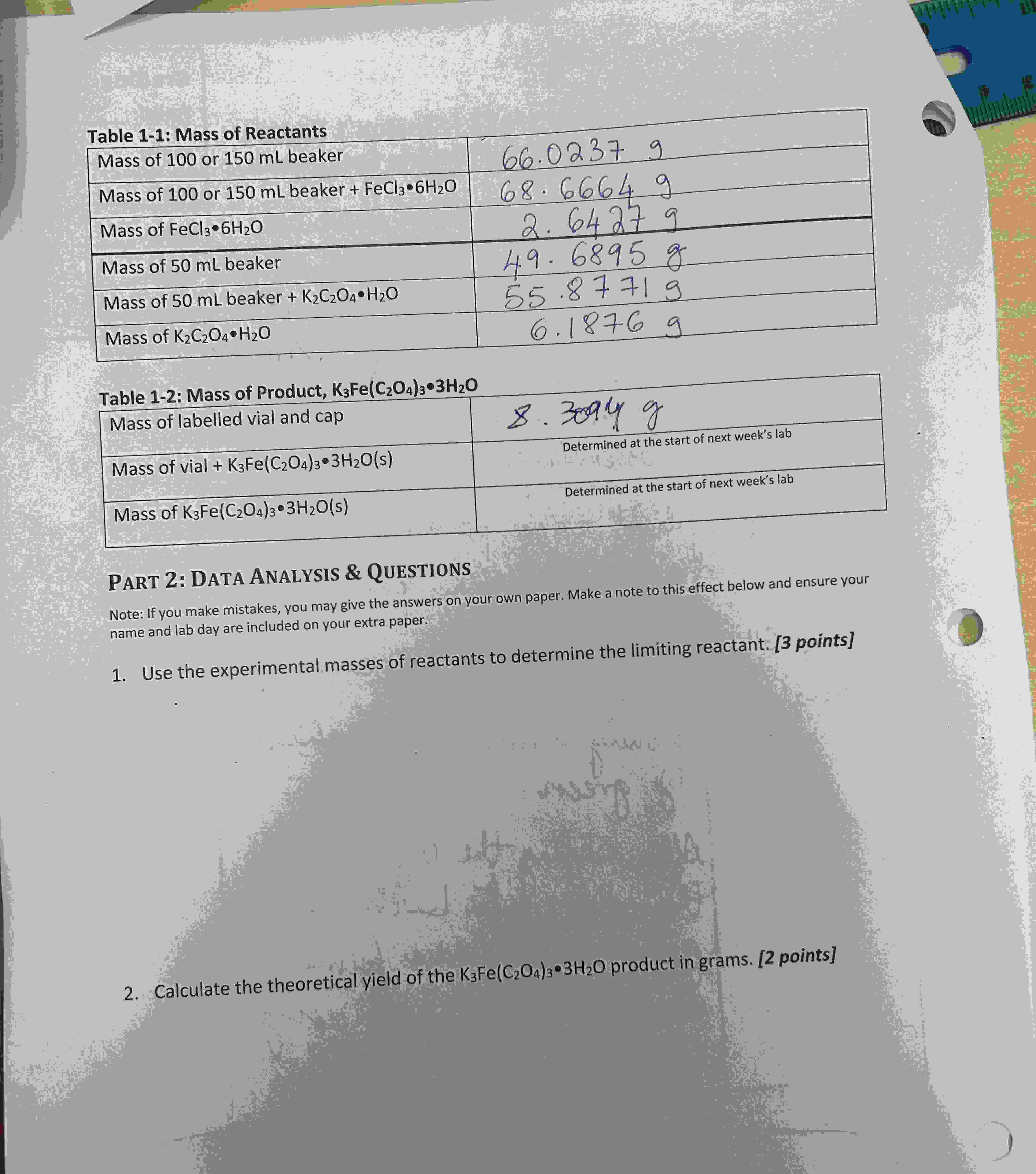  Please solve question 1 and 2. 