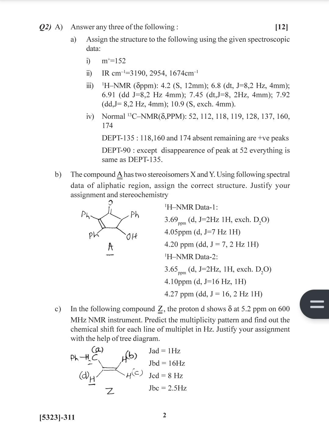solve questions a b and c solve question 2 complete subquestions
