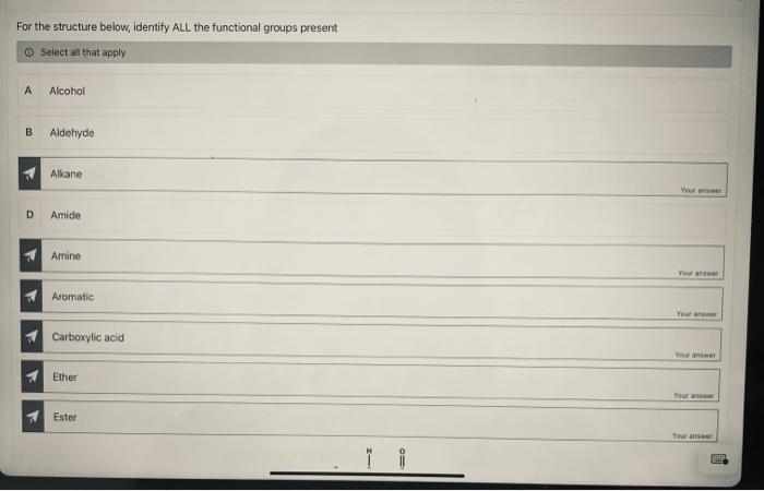 the blanks for the following statements in regards to Serotonin shown: Atom