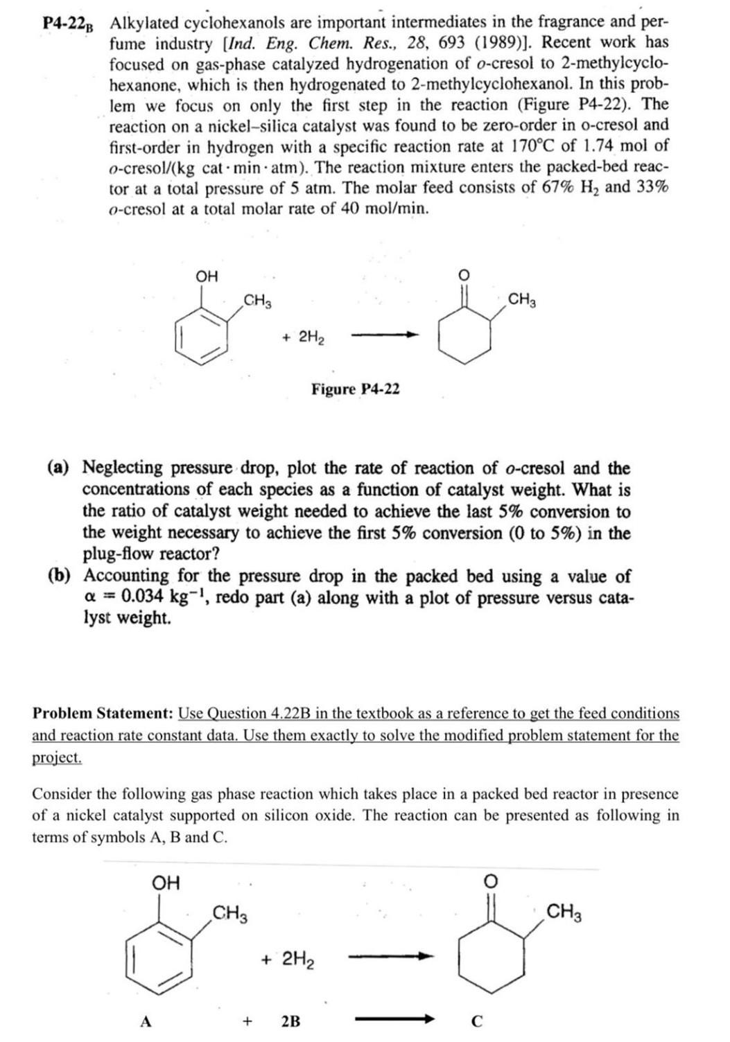 Only solve by polymath /matlab onlyyy Otherwise don't solve P4-22 B