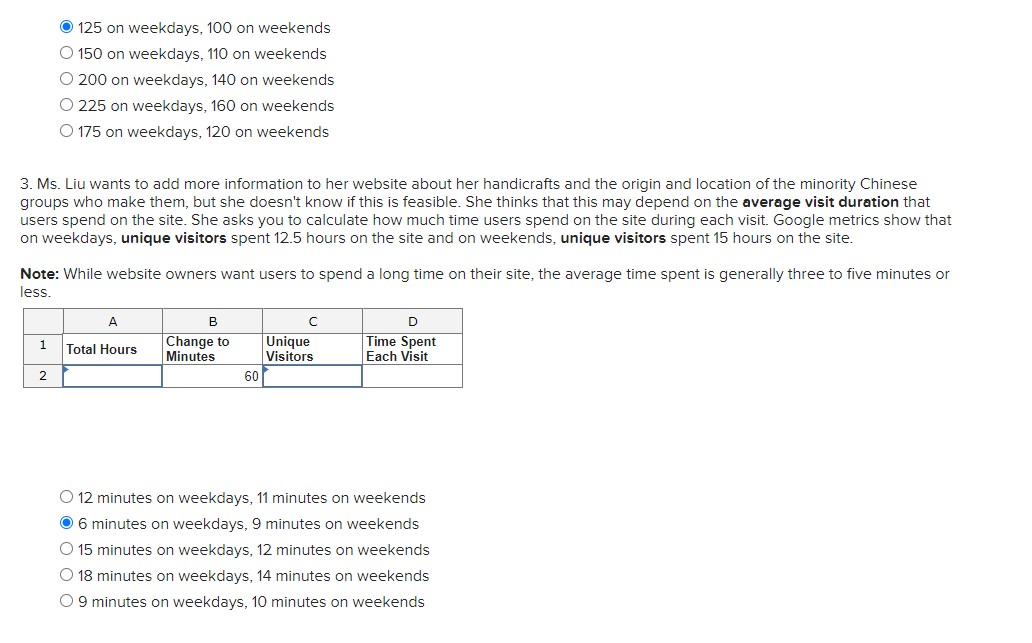 that she has an average of 500 daily page views during the