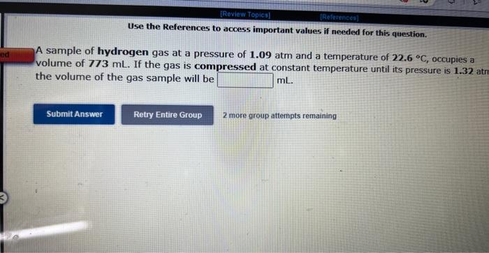  Use the References to access important values if needed for this