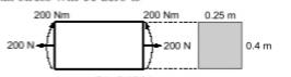 A Rectangular cross section beam of width 0.25 m and depth