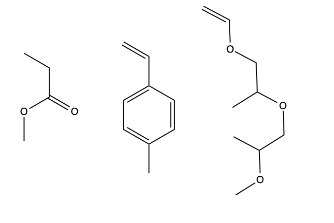  iupac names for each compound 