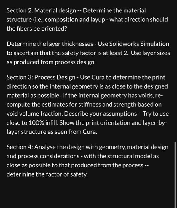 250ft ). The material to be used is a short-fiber carbon-filled nylon