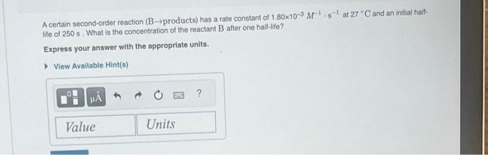 6.90103s1 at 45C. How many minutes does it take for the concentration