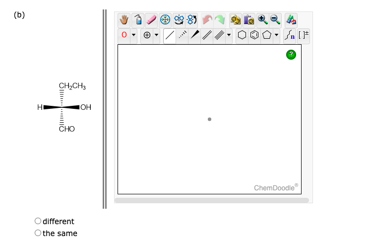 original molecule - Use the wedge/hash bond tools to indicate stereochemistry where