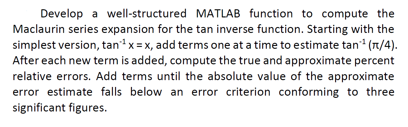 please only Matlab code and not copied the answer a Develop a