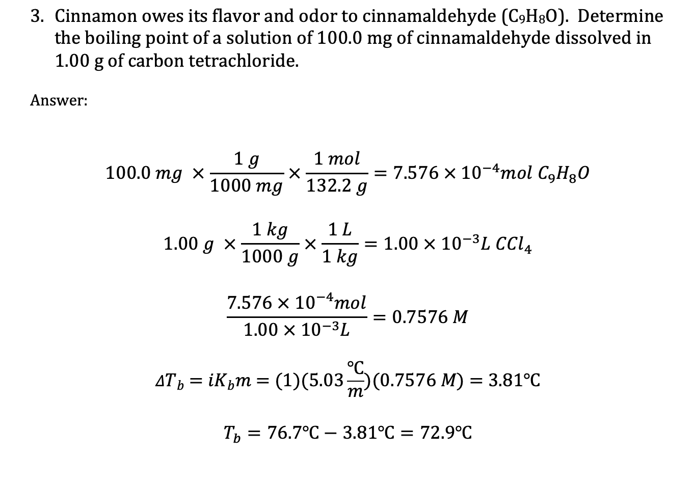 Identify at least three errors in the given answers to the question,