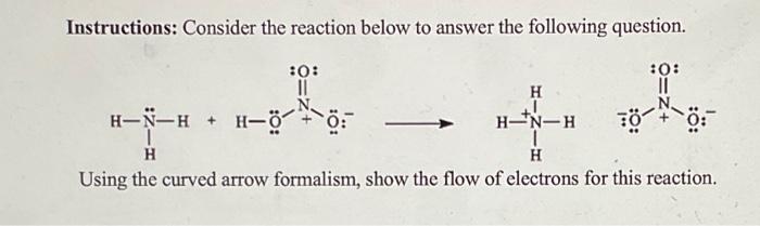  Instructions: Consider the reaction below to answer the following question. Using